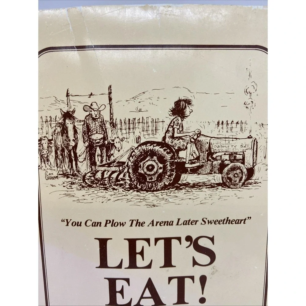 Vintage Let's Eat C.I.A. Cookbook Cutters In Action Recipes Spiral Bound Western